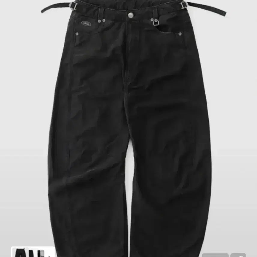 [BUNJANG] Bad Blood Viper 301 Semi-Curved Pants Black / 배드블러드 바이퍼 301 세미 커브드 팬츠 블랙