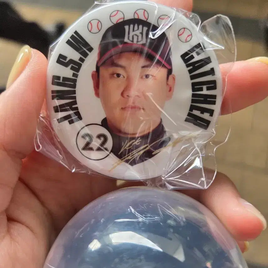[BUNJANG] KT Wiz Jang Sung-woo Can Badge / kt 위즈 장성우 캔뱃지 교환 원해요