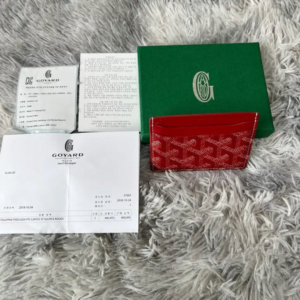 [BUNJANG] Goyard Saint Sulpice Card Holder Red / 고야드 카드지갑