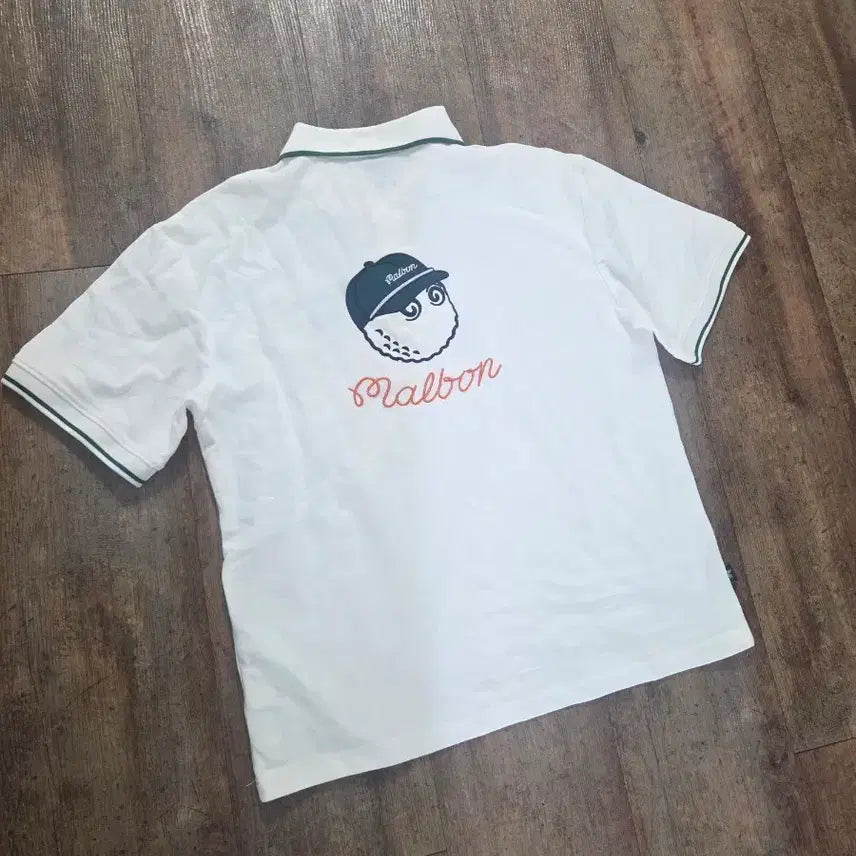 [BUNJANG] Malbon Golf Men's T-Shirt White / 말본 골프 남성 95호. 티셔츠  정품