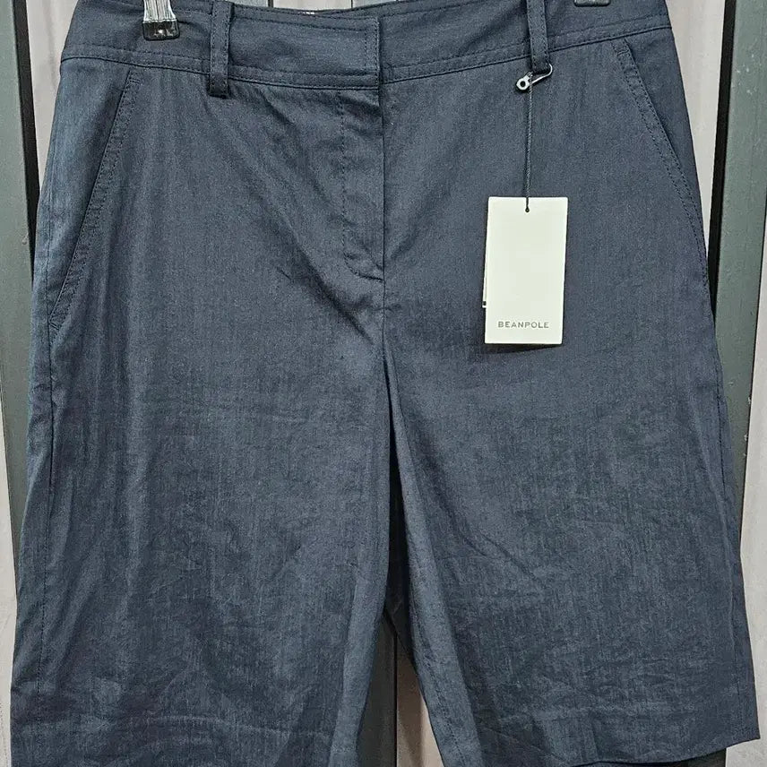 [BUNJANG] Beanpole Ladies Linen Blend 5-Part Shorts Navy / [새상품] 빈폴 레이디스 리넨 혼방 5부 반바지 27
