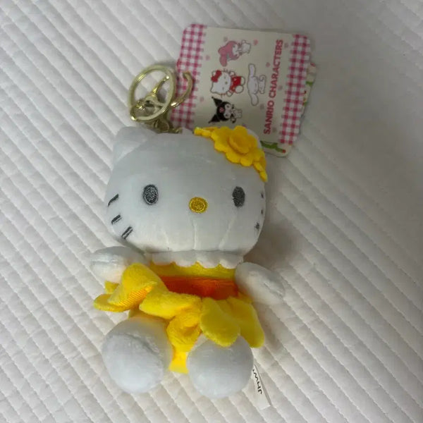 [BUNJANG] Hello Kitty Sunflower Keychain / 헬로키티 해바라기 키링