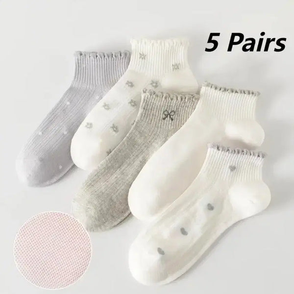 [BUNJANG] Women's Socks 5-Pair Set / 여성 양말 5켤레 세트