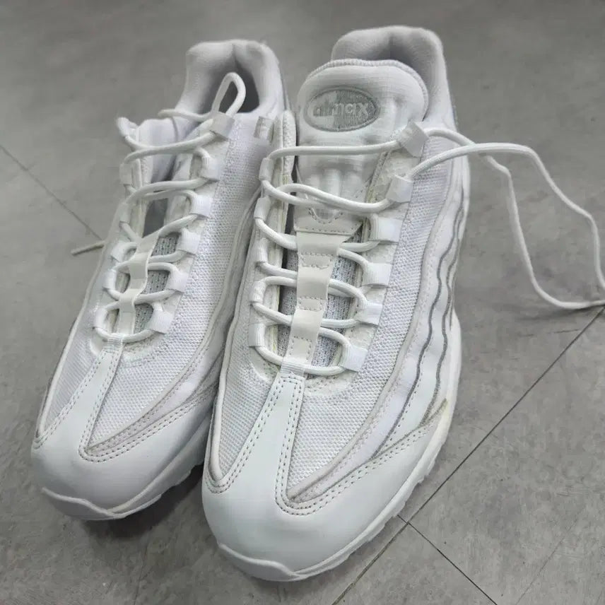 [BUNJANG] Nike Air Max 95 Triple White/Pure - Size 280 / 나이키 에어 맥스 95 트리플 화이트/퓨어 280