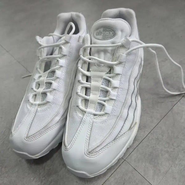 [BUNJANG] Nike Air Max 95 Triple White/Pure - Size 280 / 나이키 에어 맥스 95 트리플 화이트/퓨어 280