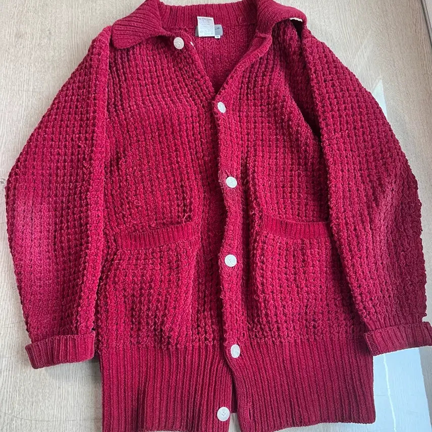[BUNJANG] Yohji Yamamoto Pour Homme Oversized Heavy Knit Cardigan / M 요지 야마모토 뿌르옴므 오버사이즈 헤비 니트 가디건