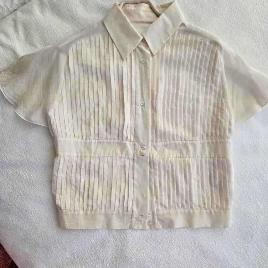 [BUNJANG] Valentino Silk Blouse / 반팔실크블라우스 발렌티노