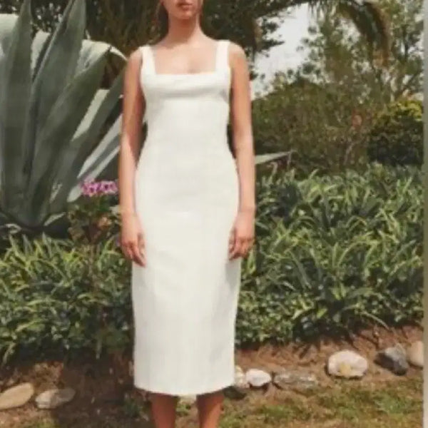 [BUNJANG] Zara White Sleeveless Dress / 자라 Zara 화이트 민소매 원피스