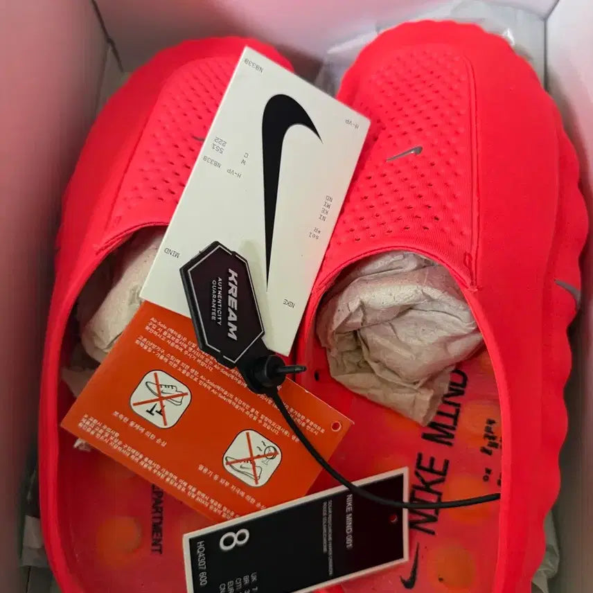 [BUNJANG] Nike Mind 001 Sandals Red / 나이키 마인드 001 샌들 레드 260 사이즈