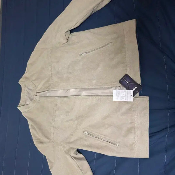[BUNJANG] 8 Seconds Beige Suede Zipper Pocket Blouson Jacket XL / 에잇세컨즈 스웨이드 자켓 베이지색(새상품)