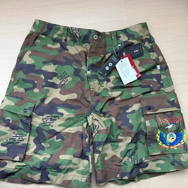 [BUNJANG] Fetch Sunday 24SS Ripstop Washed Cargo Shorts Desert Camo XL / [새상품/XL] 페치선데이 24SS 립스탑 워시드 카고 반바지 데저트 카