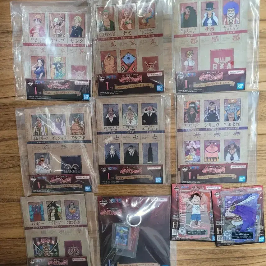 [BUNJANG] One Piece Ichiban Kuji C Prize, D Prize, H Prize Set / 원피스 제일복권 하위상 10종 세트 I상 J상 H상 붉은머리