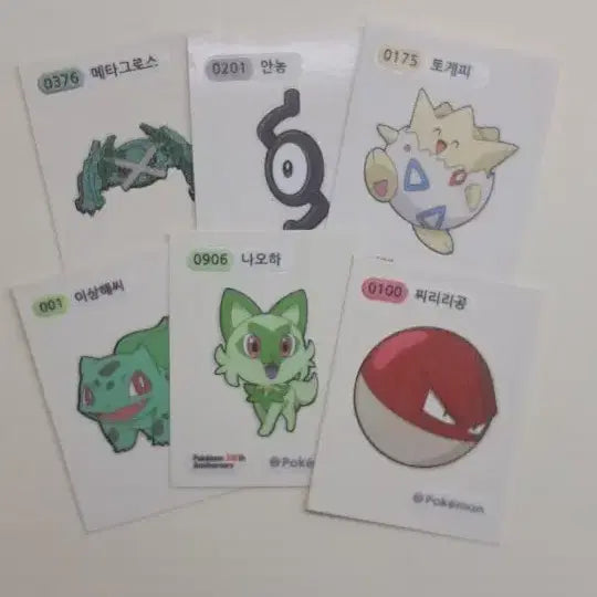 [BUNJANG] Pokemon Stickers Bundle Set / 포켓몬스터 띠부씰 일괄