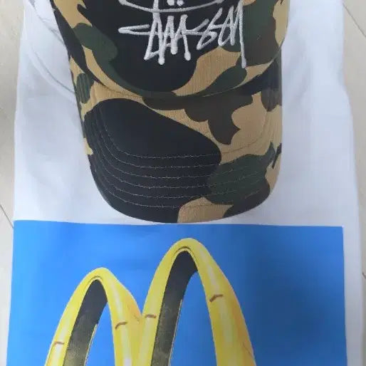 [BUNJANG] Stussy x Bape Trucker Cap Yellow One Size / 스투시 X 베이프 트러거캡