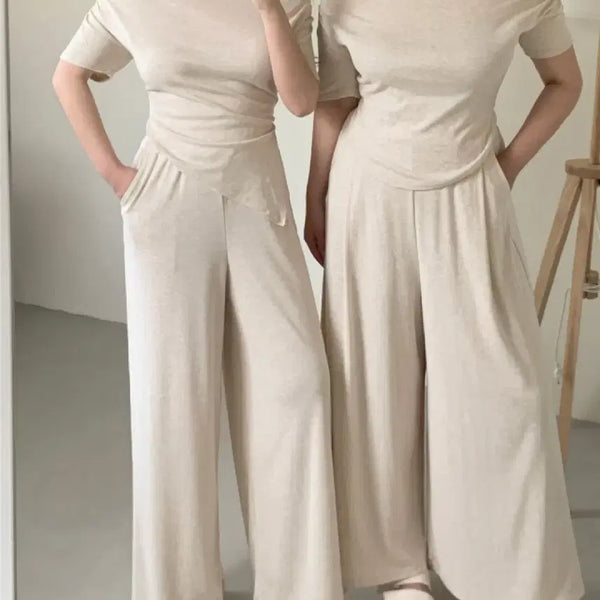 [BUNJANG] Flat Per All's Drape Loose Fit (Oatmeal) / 새상품) 플랫퍼 모두의 드레이프 굴림 루즈핏 (오트밀)