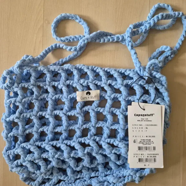 [BUNJANG] Capsnstuff Capsulove Blue Shoulder Bag / Capsnstuff 캡슐러브 블루 숄더백