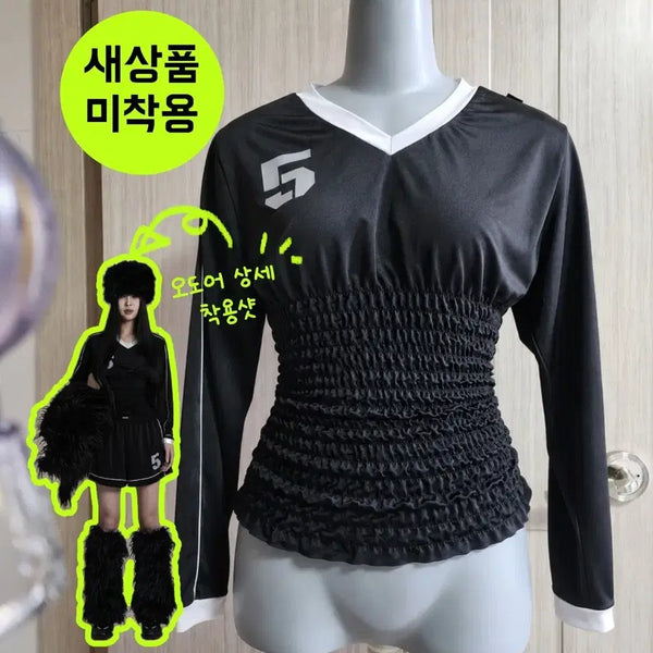 [BUNJANG] ODOR Gather Tee Black / [새상품/착용x] 오도어_GATHER TEE