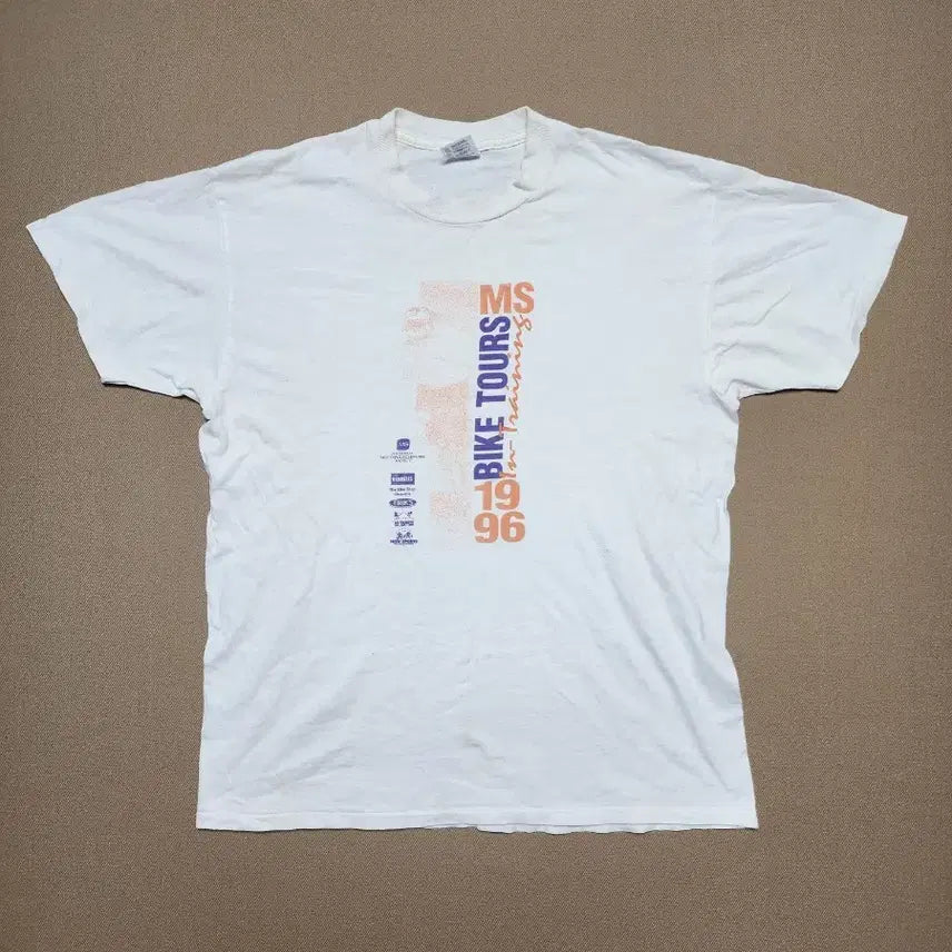 [BUNJANG] 1996 Delta MS Bike Tours Vintage T-Shirt / 90s DELTA MS Bike Tours 1996 티셔츠114
