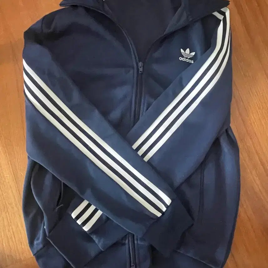 [BUNJANG] Adidas Track Top Jersey Navy M / 아디다스 져지 트랙탑 네이비 m