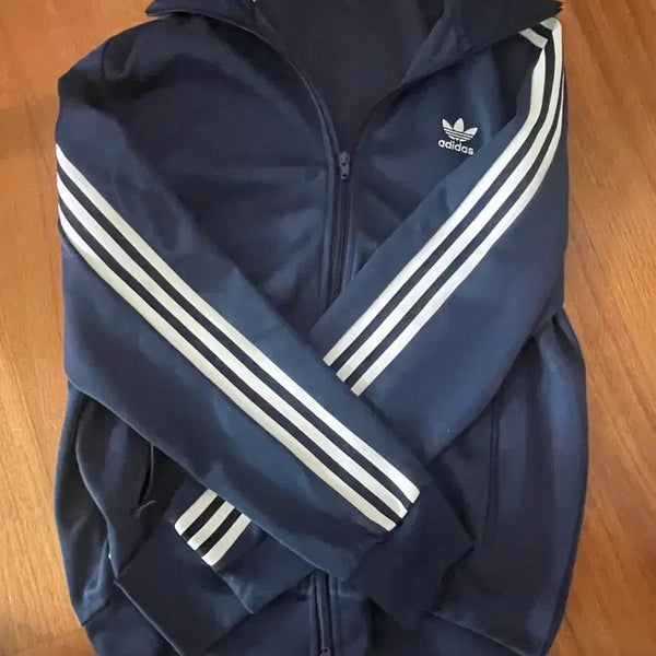 [BUNJANG] Adidas Track Top Jersey Navy M / 아디다스 져지 트랙탑 네이비 m