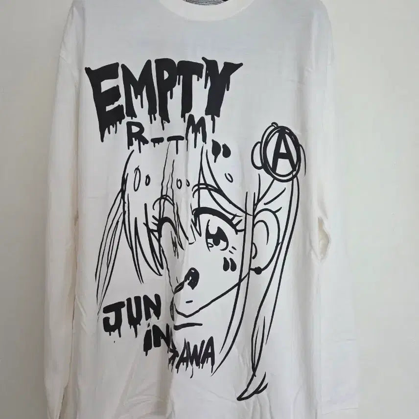 [BUNJANG] Jun Inagawa Empty Room Long Sleeve T-Shirt White / 준 이나가와 empty room 롱슬리브 티셔츠 화이트