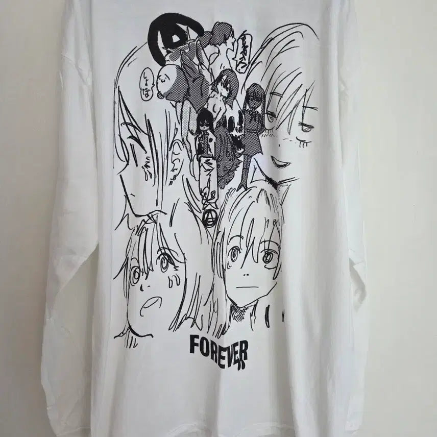 [BUNJANG] Jun Inagawa Empty Room Long Sleeve T-Shirt White / 준 이나가와 empty room 롱슬리브 티셔츠 화이트