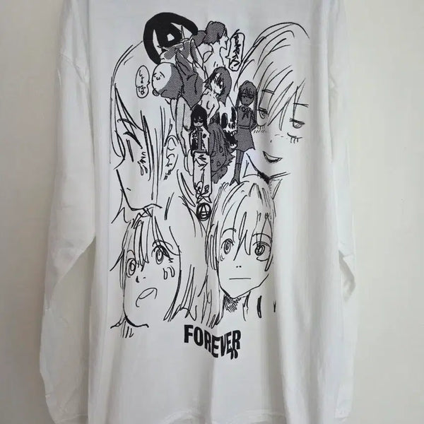 [BUNJANG] Jun Inagawa Empty Room Long Sleeve T-Shirt White / 준 이나가와 empty room 롱슬리브 티셔츠 화이트
