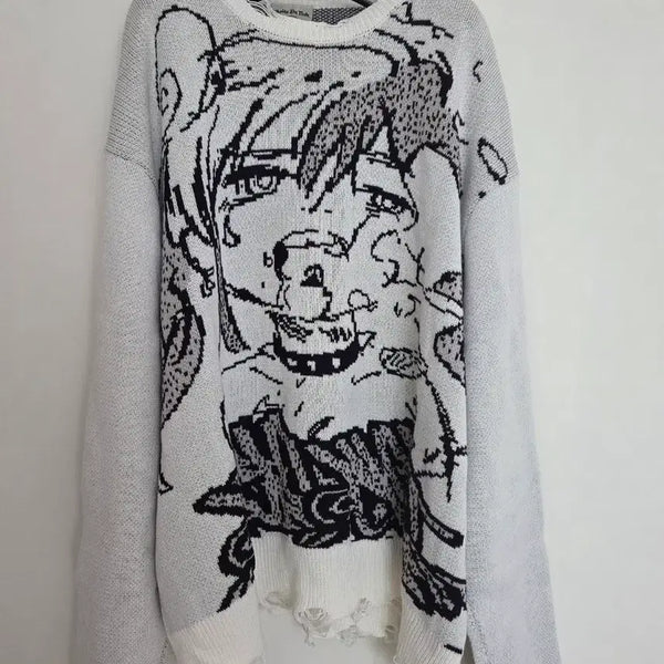 [BUNJANG] Jun Inagawa Nightclub Knit Sweater / 준 이나가와 나이트클럽 니트