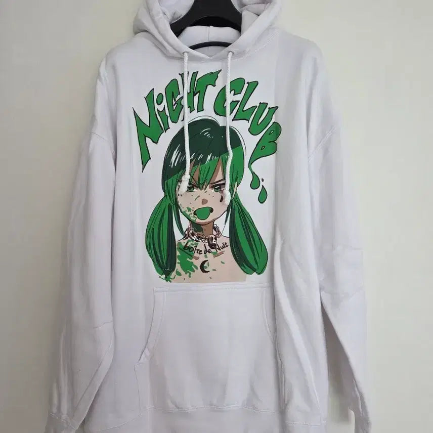 [BUNJANG] Jun Inagawa Nightclub Hoodie White / 준 이나가와 나이트클럽 후드 화이트