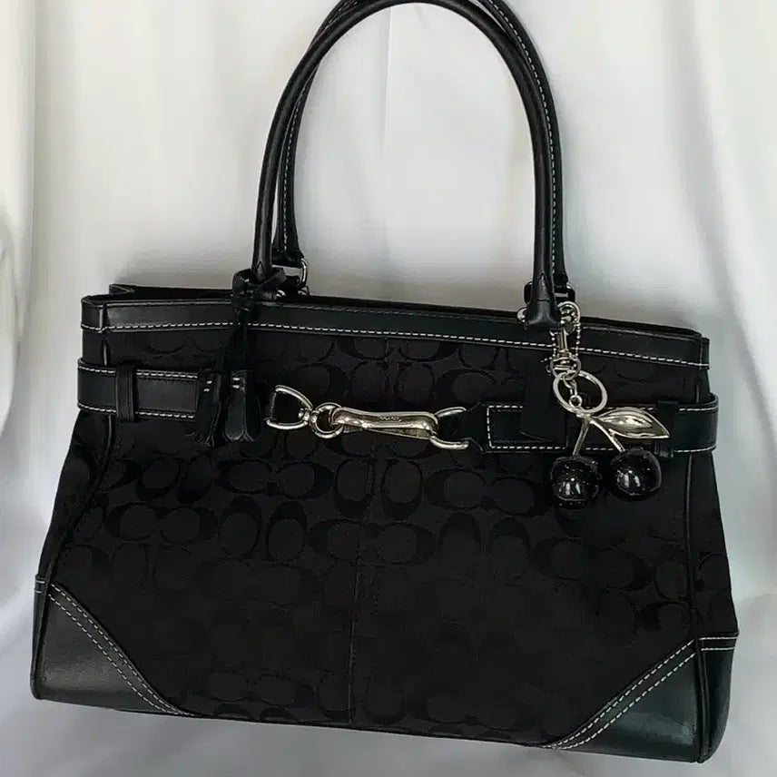 [BUNJANG] Coach Black Shoulder Bag / Coach 올블랙 숄더백