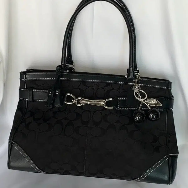 [BUNJANG] Coach Black Shoulder Bag / Coach 올블랙 숄더백