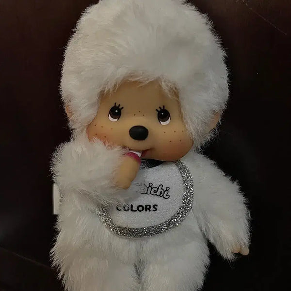 [BUNJANG] White Monchhichi Doll Keychain / 화이트 몬치치 인형 키링