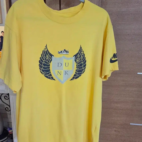[BUNJANG] Nike Dunk Yellow Short Sleeve T-Shirt / 나이키 덩크 반팔 티셔츠 옐로우
