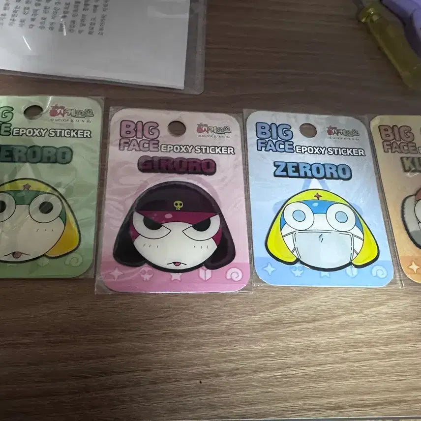 [BUNJANG] Keroro Big Face Applique Stickers Set / 케로로 빅 페이스 애폭 스티커