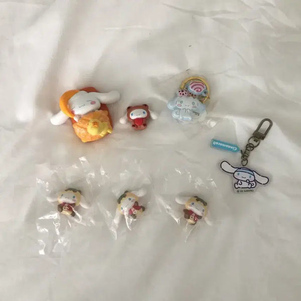[BUNJANG] Cinnamoroll Figure Keychain Set / 시나모롤 키링 피규어 세트