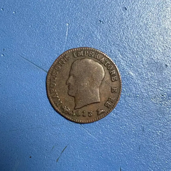 [BUNJANG] Italian Kingdom Napoleon Bonaparte 5 Centesimi Coin - Venice 1810 / 이탈리아 왕국 나폴레옹 보나파르트 5센트 동전, 1810년 베니스