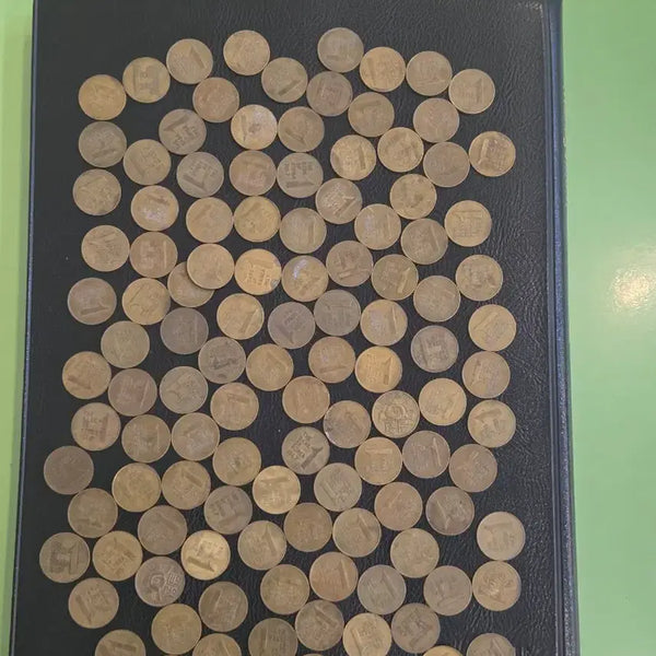 [BUNJANG] 1967 Korean 1 Won Coins Bundle (123 pcs) / 1967년 1원짜리 사용제 총123개 일괄 판매합니다
