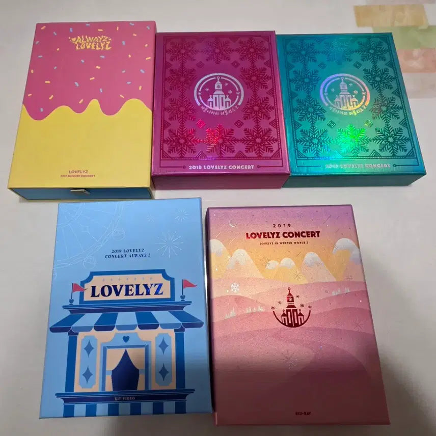 [BUNJANG] Lovelyz Concert DVD, Blu-ray, Kit Video Bundle Set / 러블리즈 콘서트 DVD/Blu-ray/kit video 5종 일괄