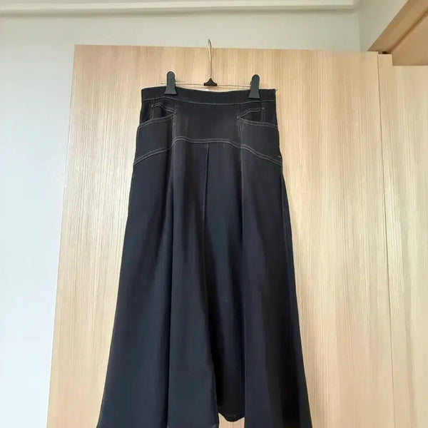 [BUNJANG] Rat Denim Long Skirt / 래트 데님 롱스커트