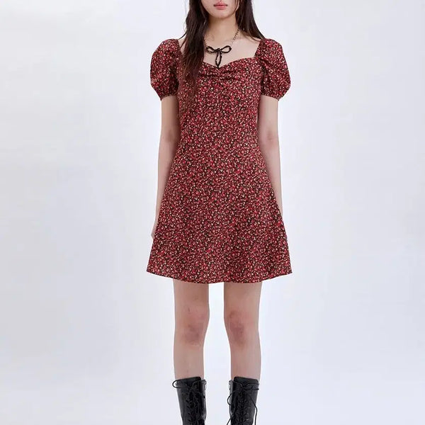 [BUNJANG] Luluseoul Red Pansy Dress (Red) Size S / 루루서울 Red Pansy Dress (Red)