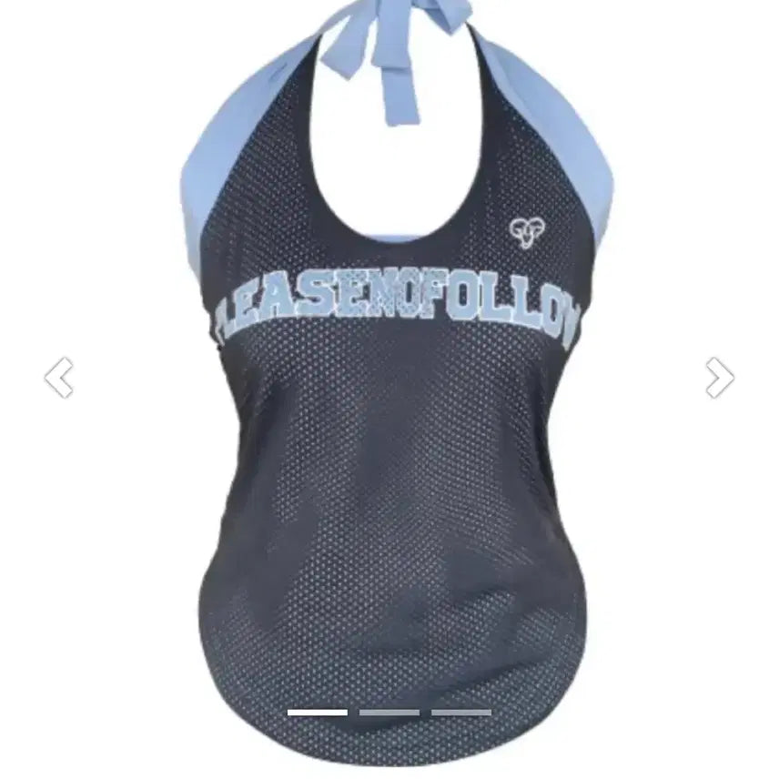[BUNJANG] Please Follow Lucky Biki Halter Top Charcoal / (정가 7만) 플리즈노팔로우 럭키비키 홀터탑 차콜