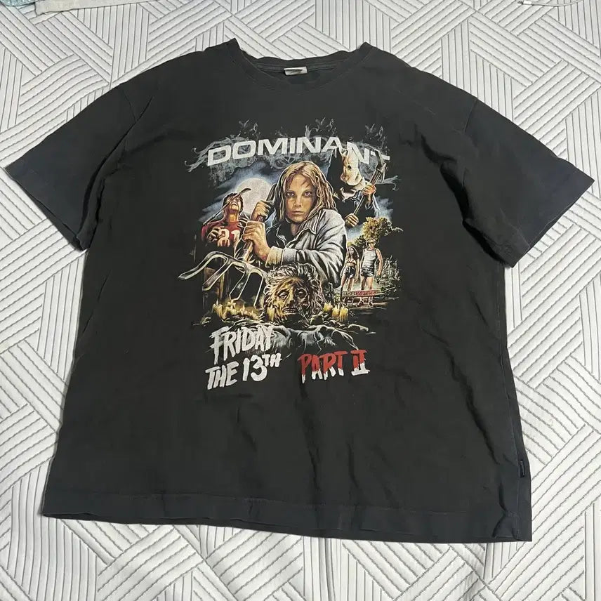 [BUNJANG] Dominant Vintage Washed Cotton T-Shirt / 도미넌트 반팔 L 빈티지 워싱 스트릿 아메카지