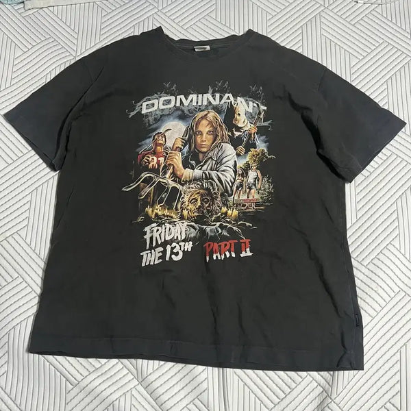 [BUNJANG] Dominant Vintage Washed Cotton T-Shirt / 도미넌트 반팔 L 빈티지 워싱 스트릿 아메카지