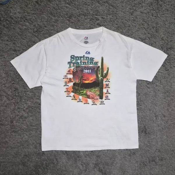 [BUNJANG] Majestic MLB Dodgers San Francisco Baseball T-Shirt XL / XL)마제스틱 mlb 야구 반팔 티셔츠 빈티지 다저스 샌프란시스코