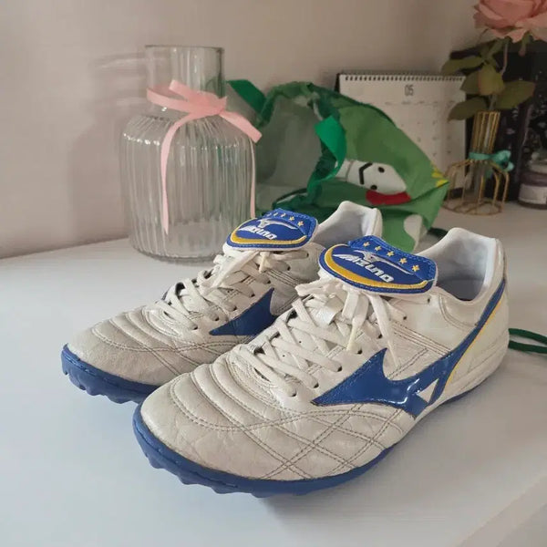 [BUNJANG] Mizuno Wave Cup Legend AS TF Hibao Roud Futsal Shoes 275 / 미즈노 웨이브컵 레전드 AS TF 히바우두 풋살화 275 [P1GD191919]