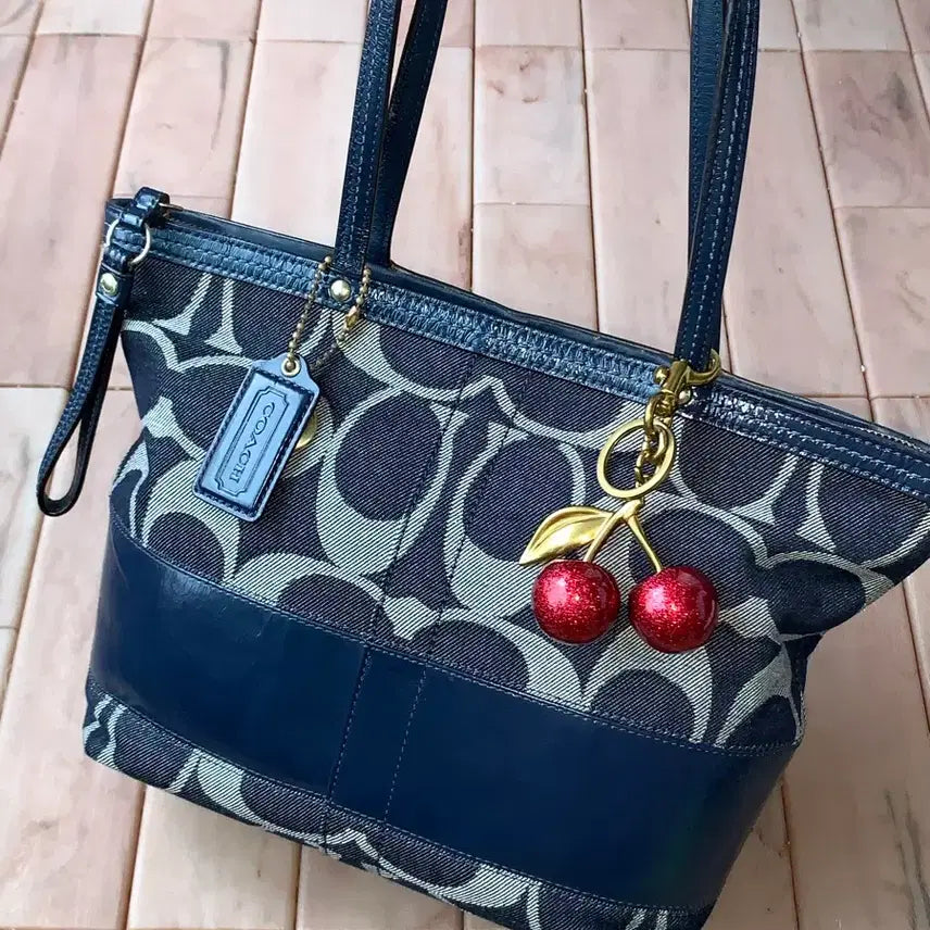 [BUNJANG] Coach Denim Shoulder Bag / S급 희귀 )) Coach 데님 숄더백