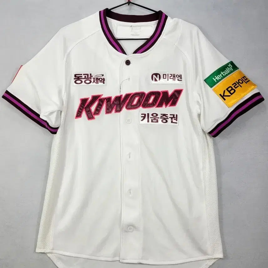 [BUNJANG] Kiwoom Heroes 2025 Premium Home Baseball Uniform / 키움 히어로즈 2025년 고급형 홈 유니폼