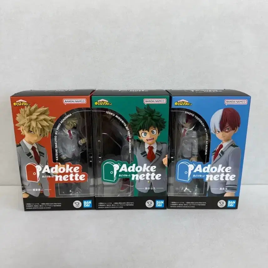[BUNJANG] My Hero Academia Adokenetto Set - Bakugo, Midoriya, Todoroki / 히로아카 아도케네트 바쿠고 미도리야 토도로키 세트