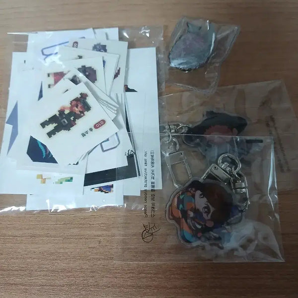 [BUNJANG] Sannabi Metal Keychain & Badge Bundle / 산나비 키링 뱃지 일괄