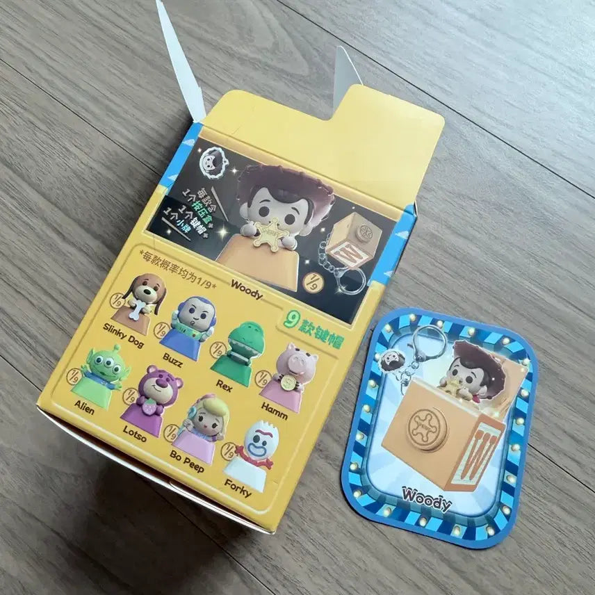[BUNJANG] New Toy Story Woody Clicker Keycap Keyring / [새상품]토이스토리 우디 깜짝 박스 키캡 클리커 키링